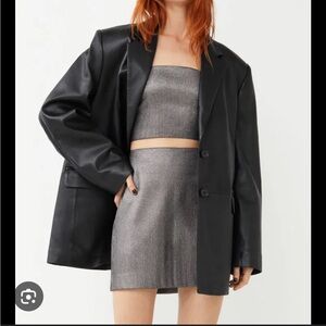 & other stories Stockholm atelier sparkle glitter set skirt tank top cropped